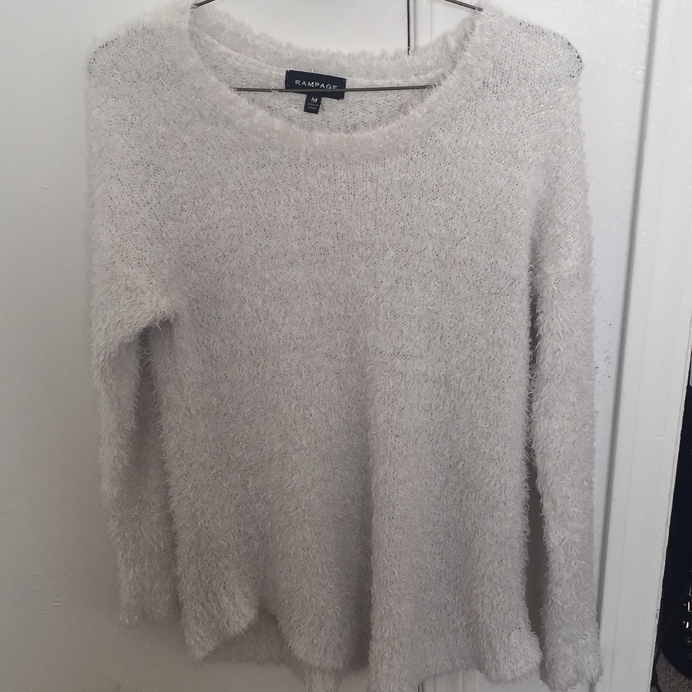 All white sweater